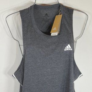 Adidas Women's Tank Top XL Aeroready Silver Black